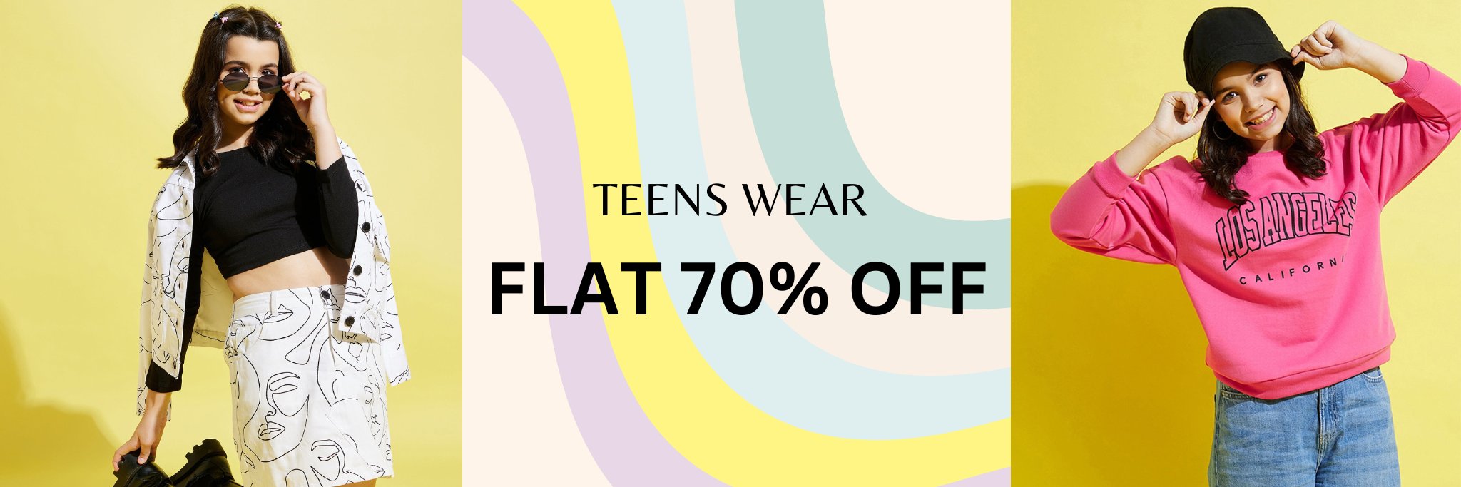 Teens Wear - Flat 70% Off