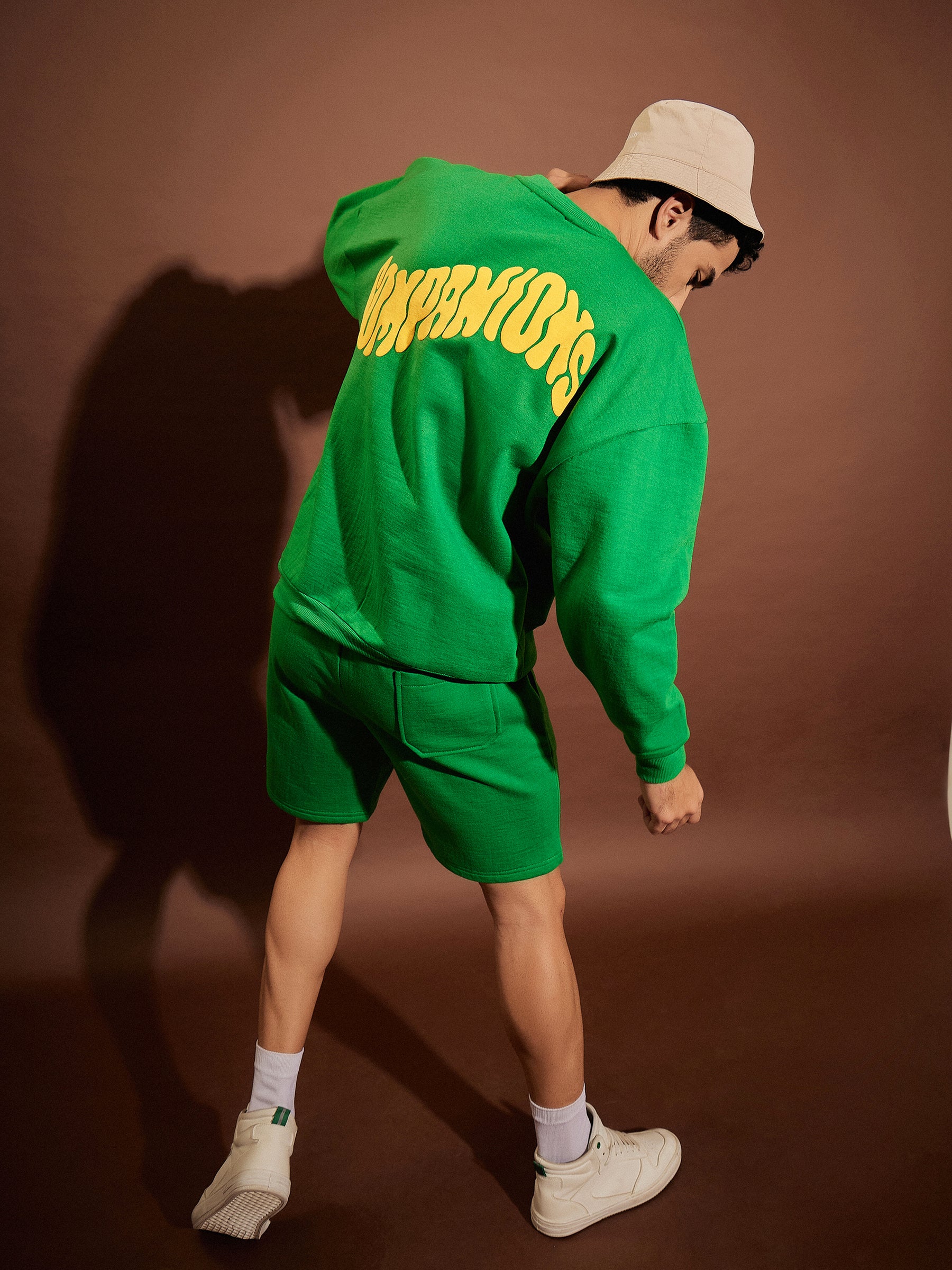 Men Green COMPANIONS Oversized Sweatshirt