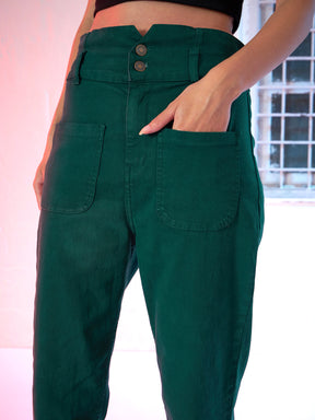 Emerald Green Slouchy Jeans