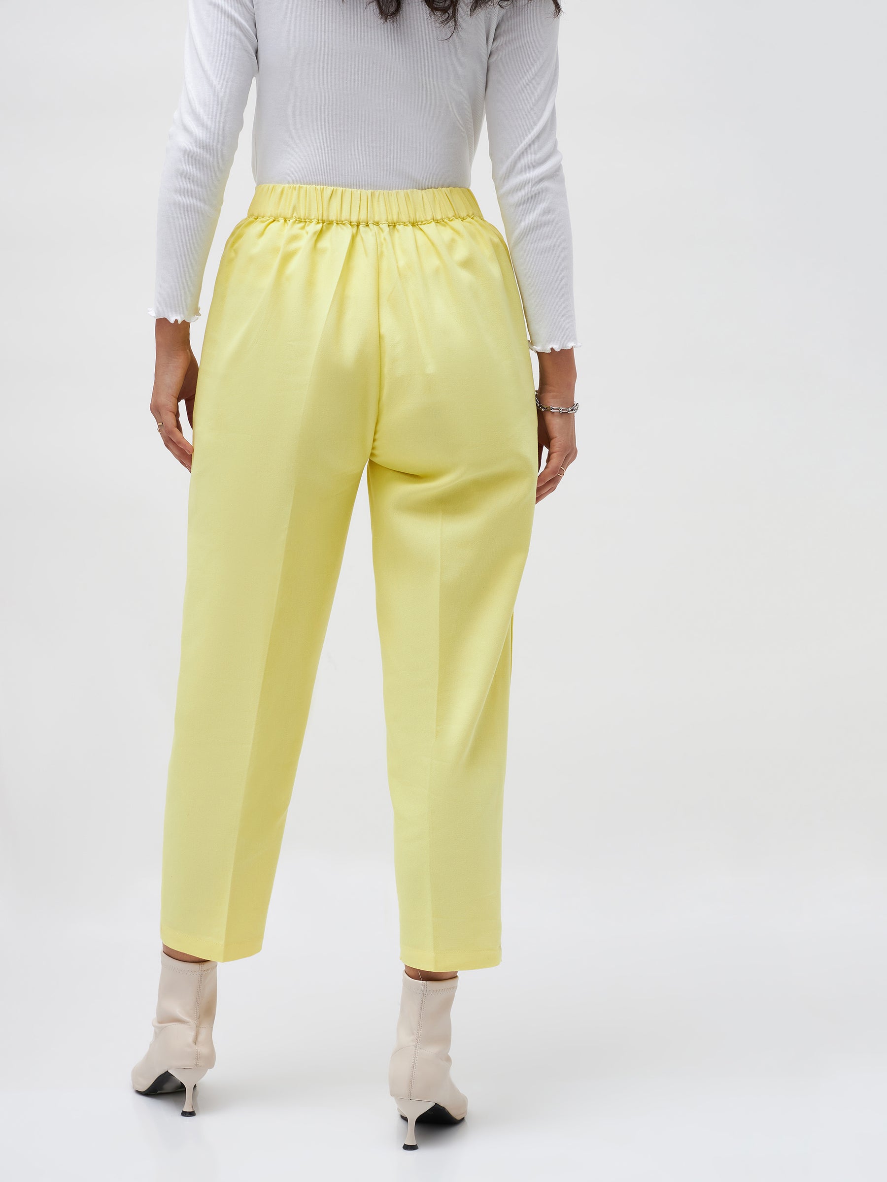 Yellow Tapered Pants