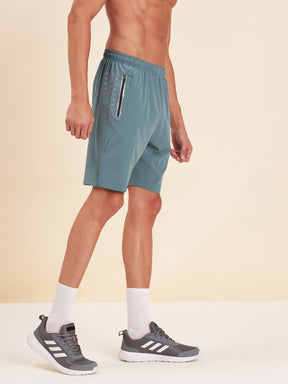 Men Teal Blue Dry Fit Shorts