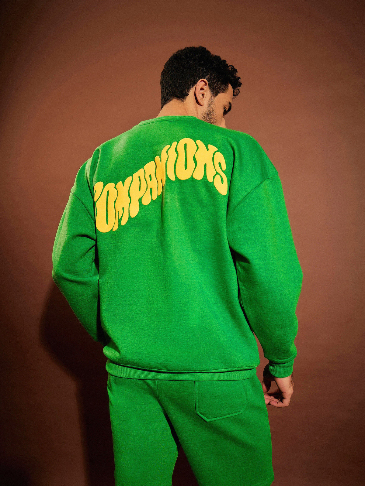 Green COMPANIONS Oversized Sweatshirt-MASCLN SASSAFRAS