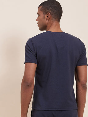 Men's Navy Slim Fit Pocket T-Shirt