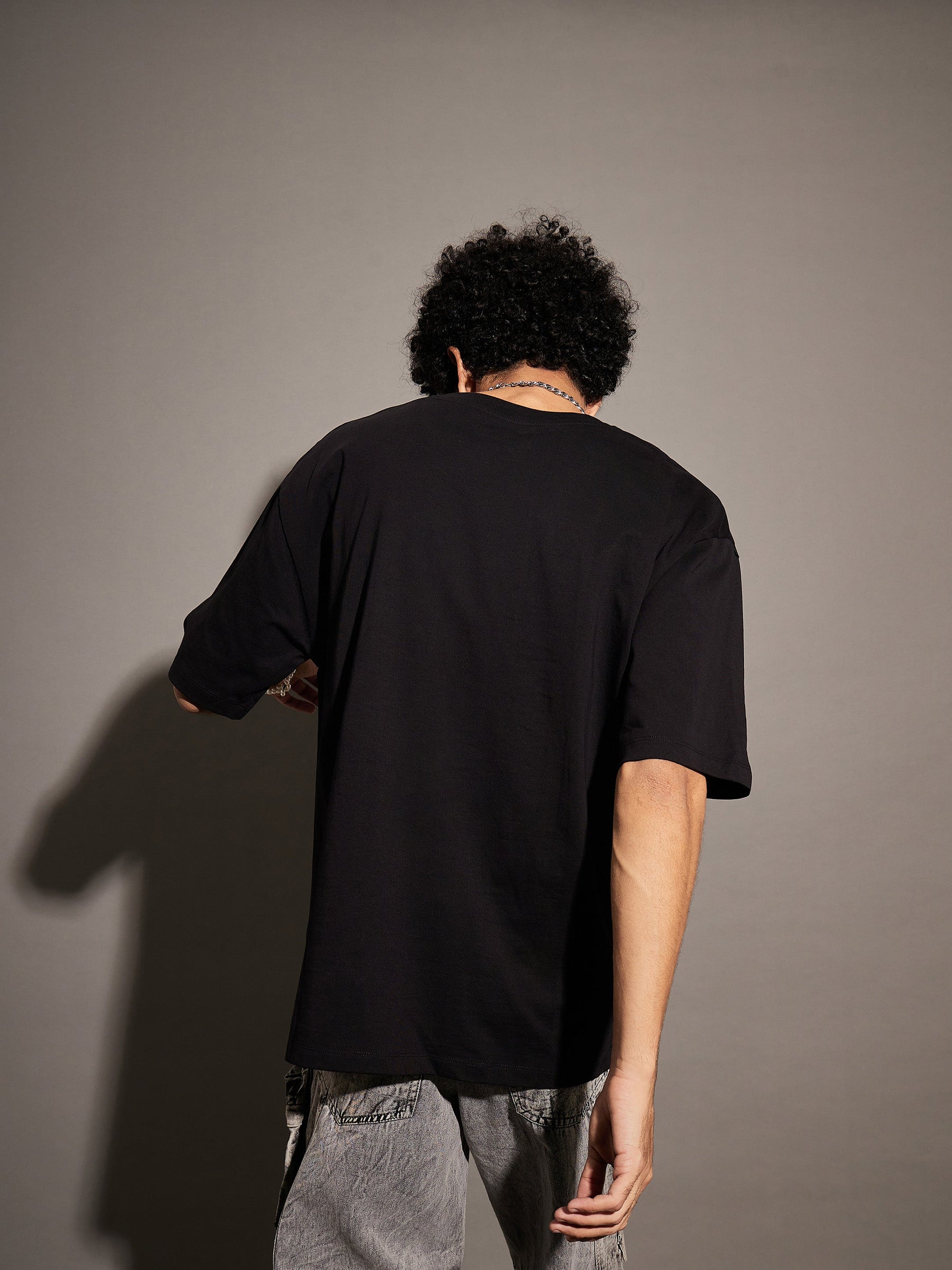Unisex Black STANCE Oversized T-Shirt-MASCLN SASSAFRAS