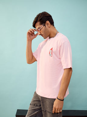 Unisex Pink Dice Oversize T-Shirt-MASCLN SASSAFRAS