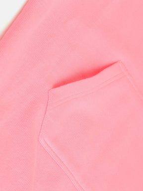 Girls Pink Fleece XOXO Kangaroo Pocket Dress