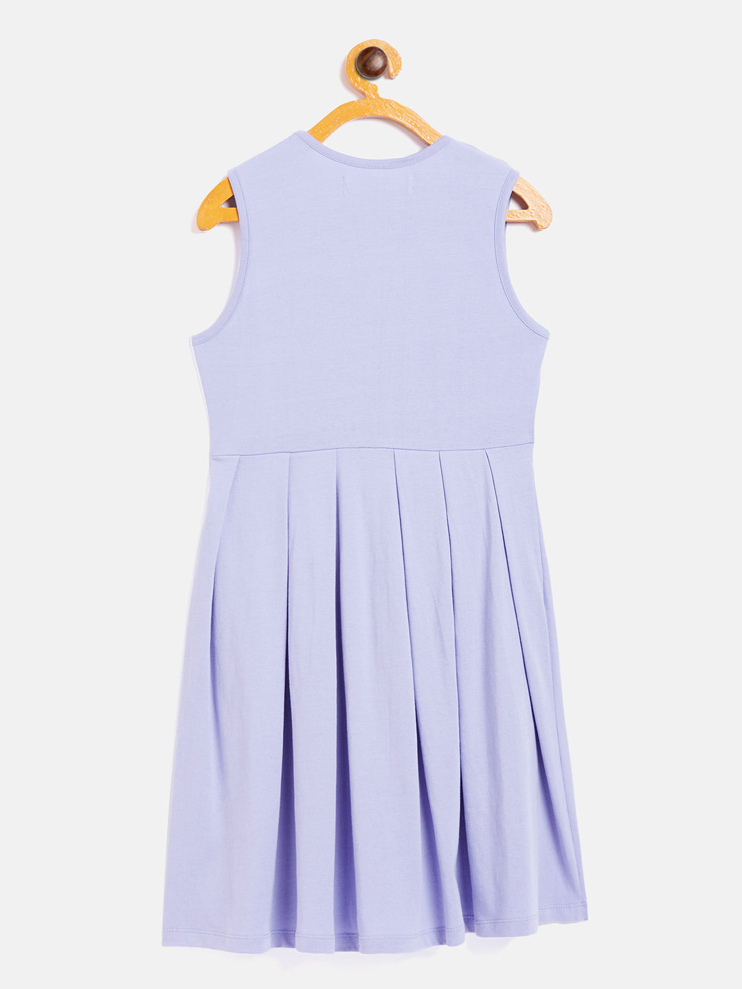 Girls Lavender Mean Girl Print Gather Dress