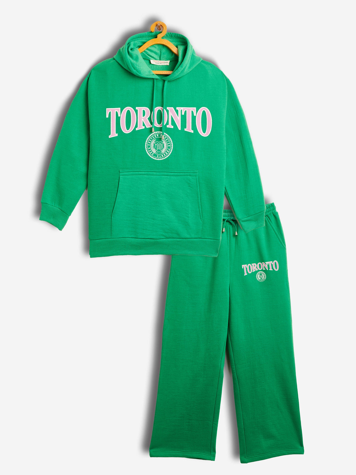 Green TORONTO Oversized Sweatshirt With Track Pants-Noh.Voh
