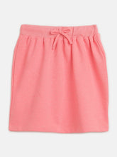 Girls Neon Pink Terry Mini Skirt-Girls Skirts-SASSAFRAS