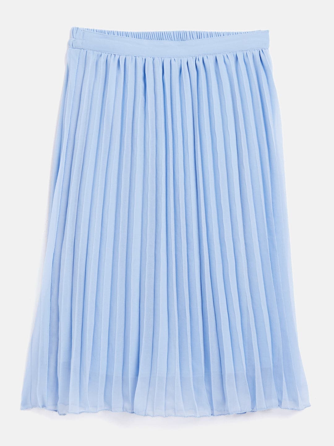 Girls Blue Pleated Skirt-Girls Skirts-SASSAFRAS
