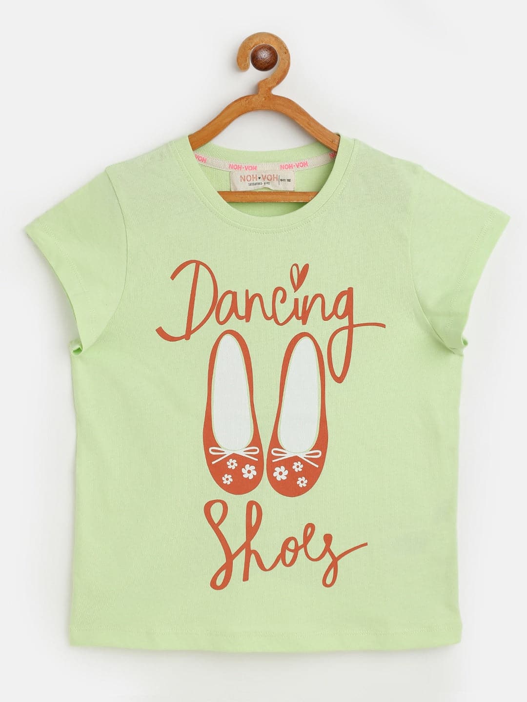 Girls Green Dancing Shoes T-Shirt-Girls T-Shirts-SASSAFRAS