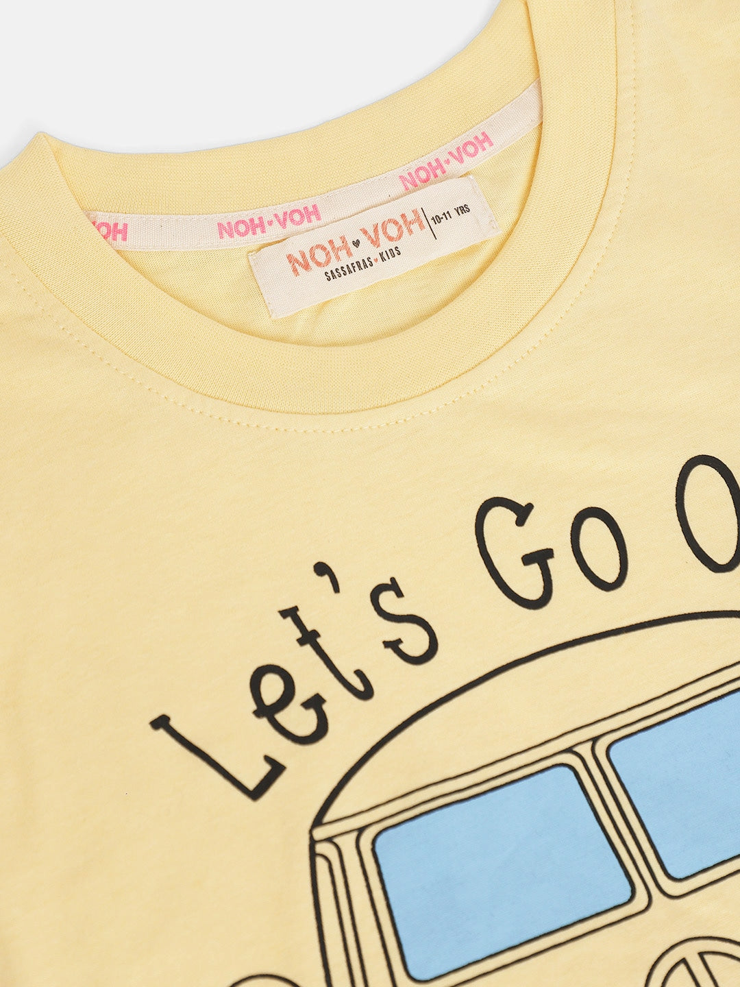 Girls Yellow Adventure Sleeveless T-Shirt