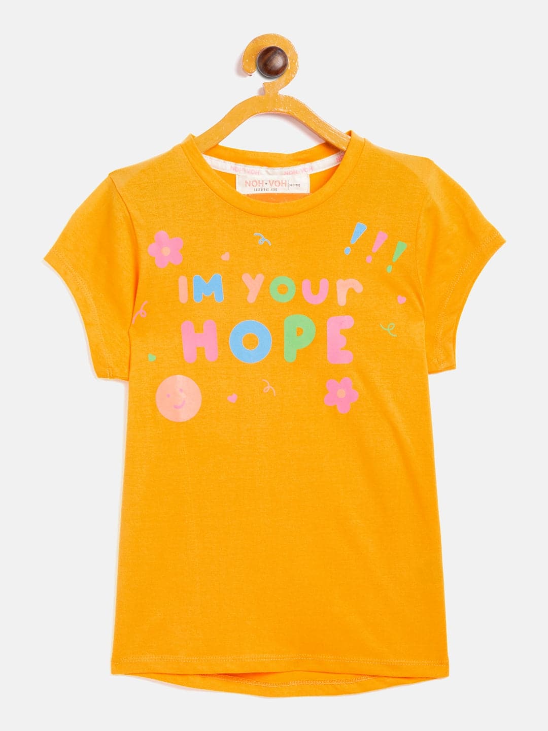 Girls Mustard I Am Your Hope T-Shirt-Girls T-Shirts-SASSAFRAS