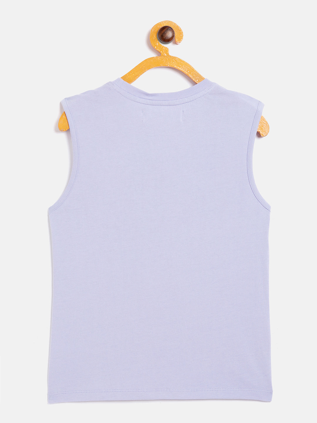 Girls Lavender Grl Pwr Print Sleeveless T-Shirt