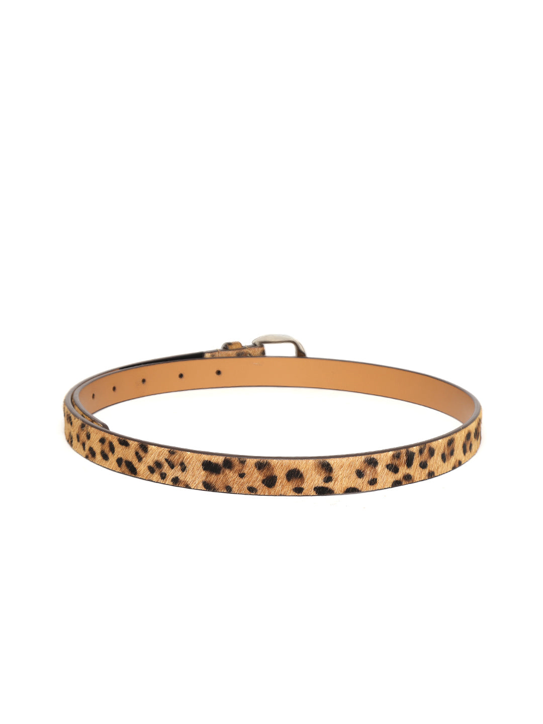 Leopard Hari-On Slim Leather Belt