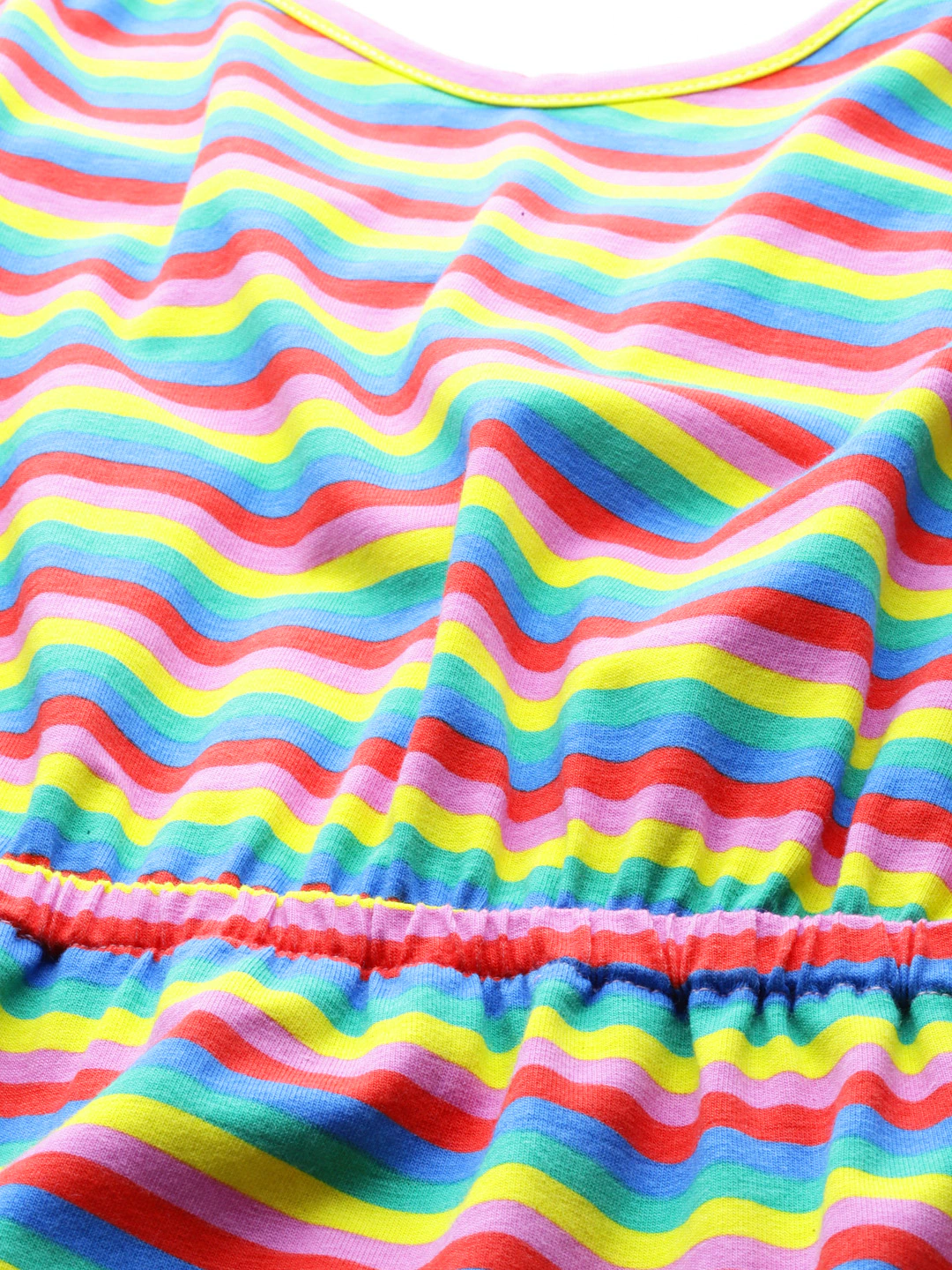 Rainbow Stripes Strappy Maxi Dress