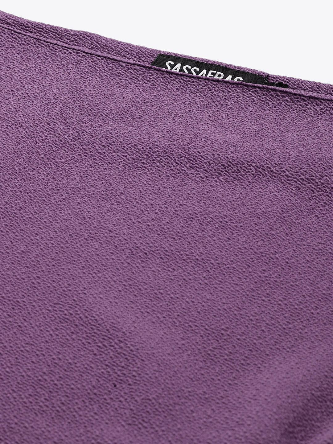 Lavender Belted Drop Shoulder Midi Dress