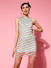 Women Multicolour Star Print Box Back Bodycon Dress-Dress-SASSAFRAS