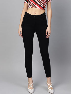 Black Cropped Jeans-Jeans-SASSAFRAS