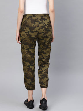 Green Camouflage Jogger Pant