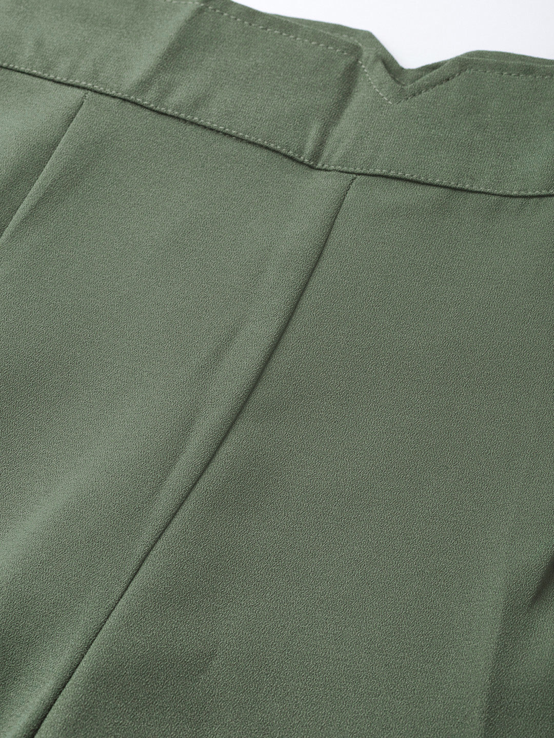 Olive Side Zipper Pant