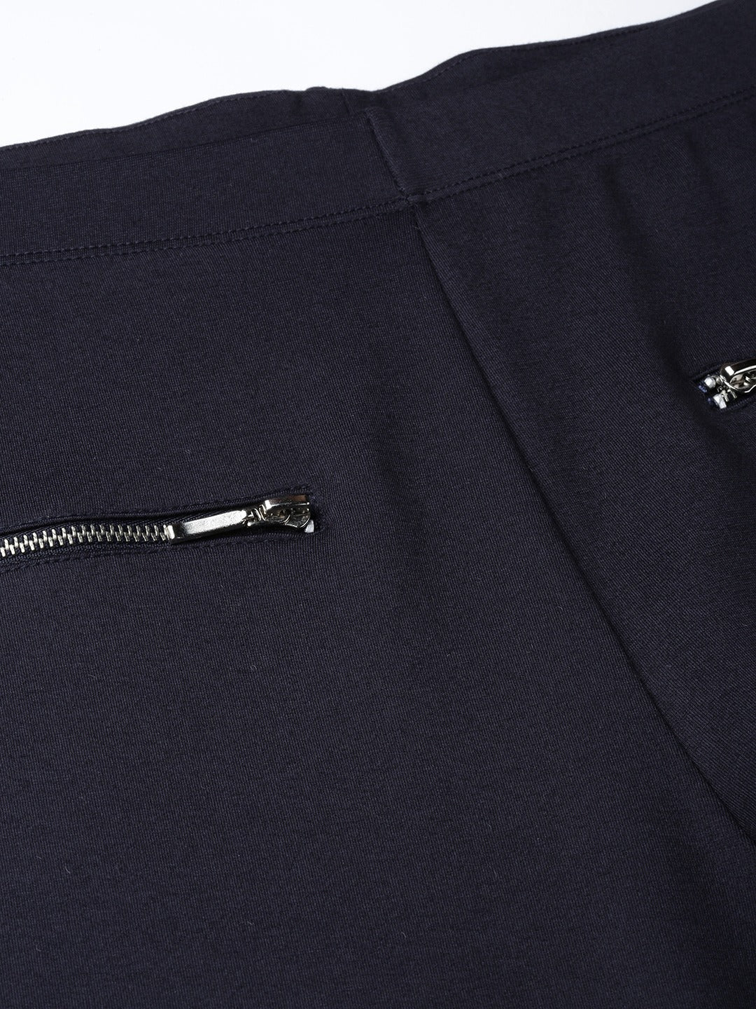 Navy Pocket Chain Detail Jeggings