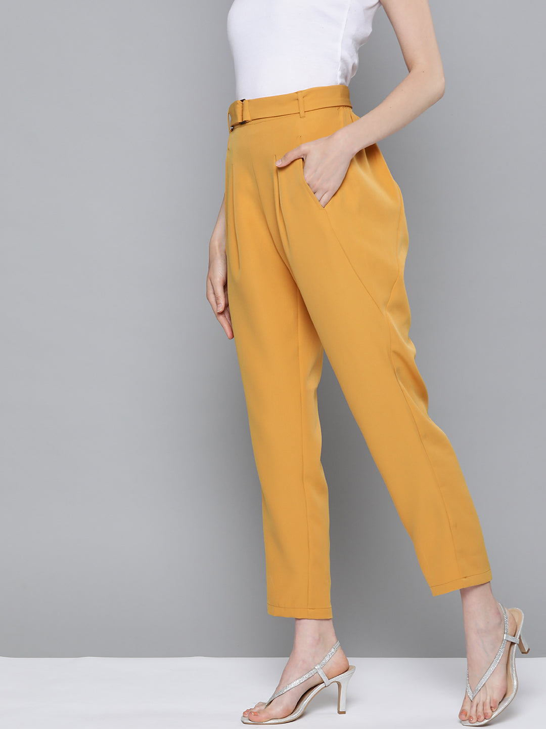 Mustard Tapered Pants