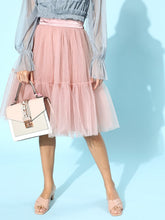Dusty Pink Tulle Frilly Skirt-Skirts-SASSAFRAS