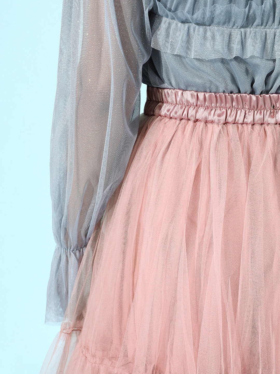 Dusty Pink Tulle Frilly Skirt