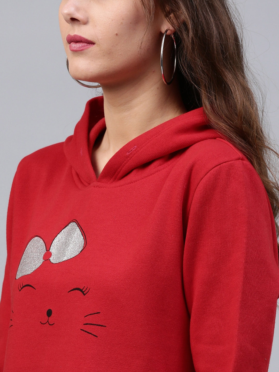 Bow Kitty Red Sweatshirt