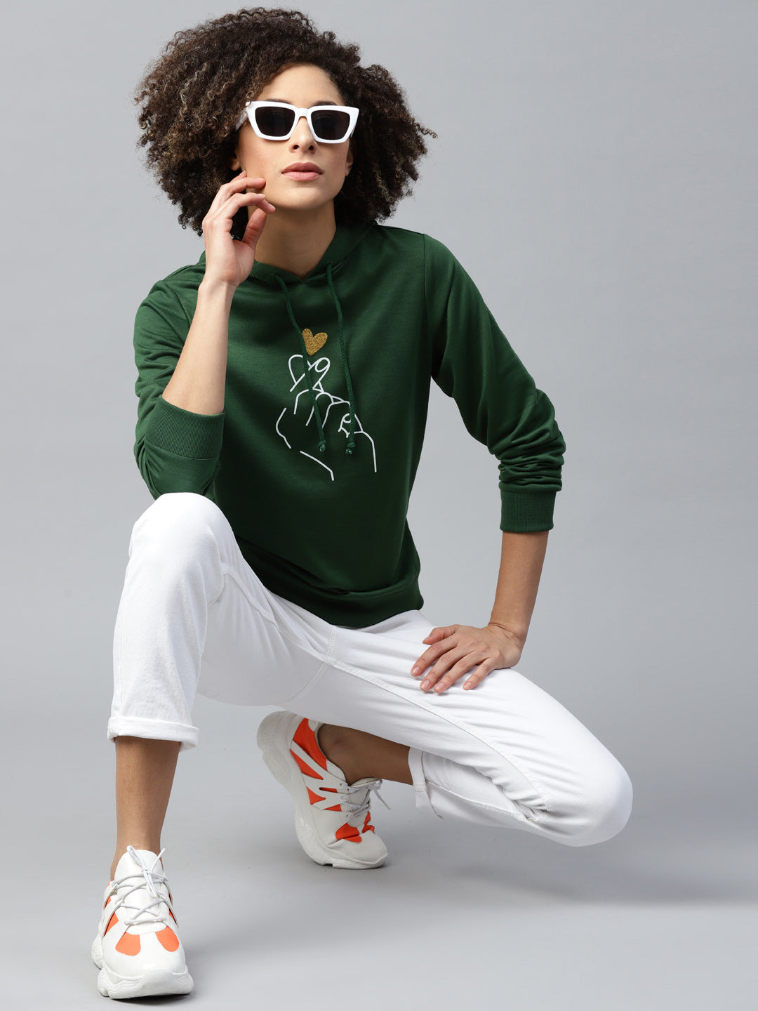 Green Like-Me-Print Sweatshirt