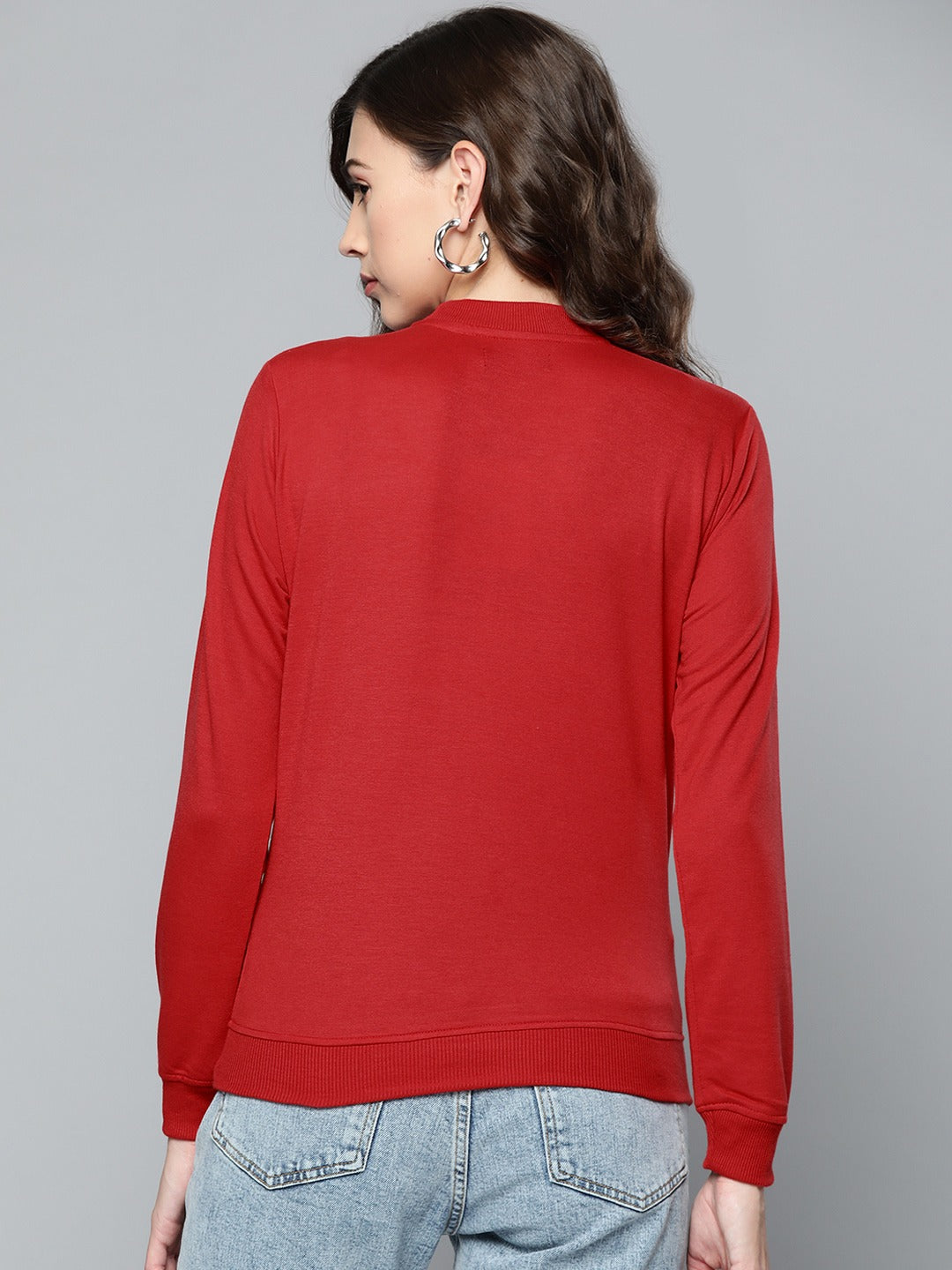 Red Terry BELIEVE Sweatshirt