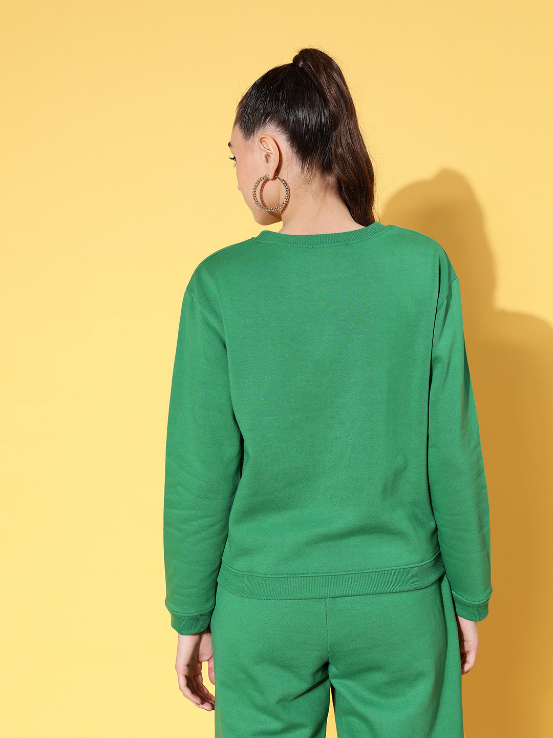 Green Fleece BUSH Sweatshirt-SASSAFRAS