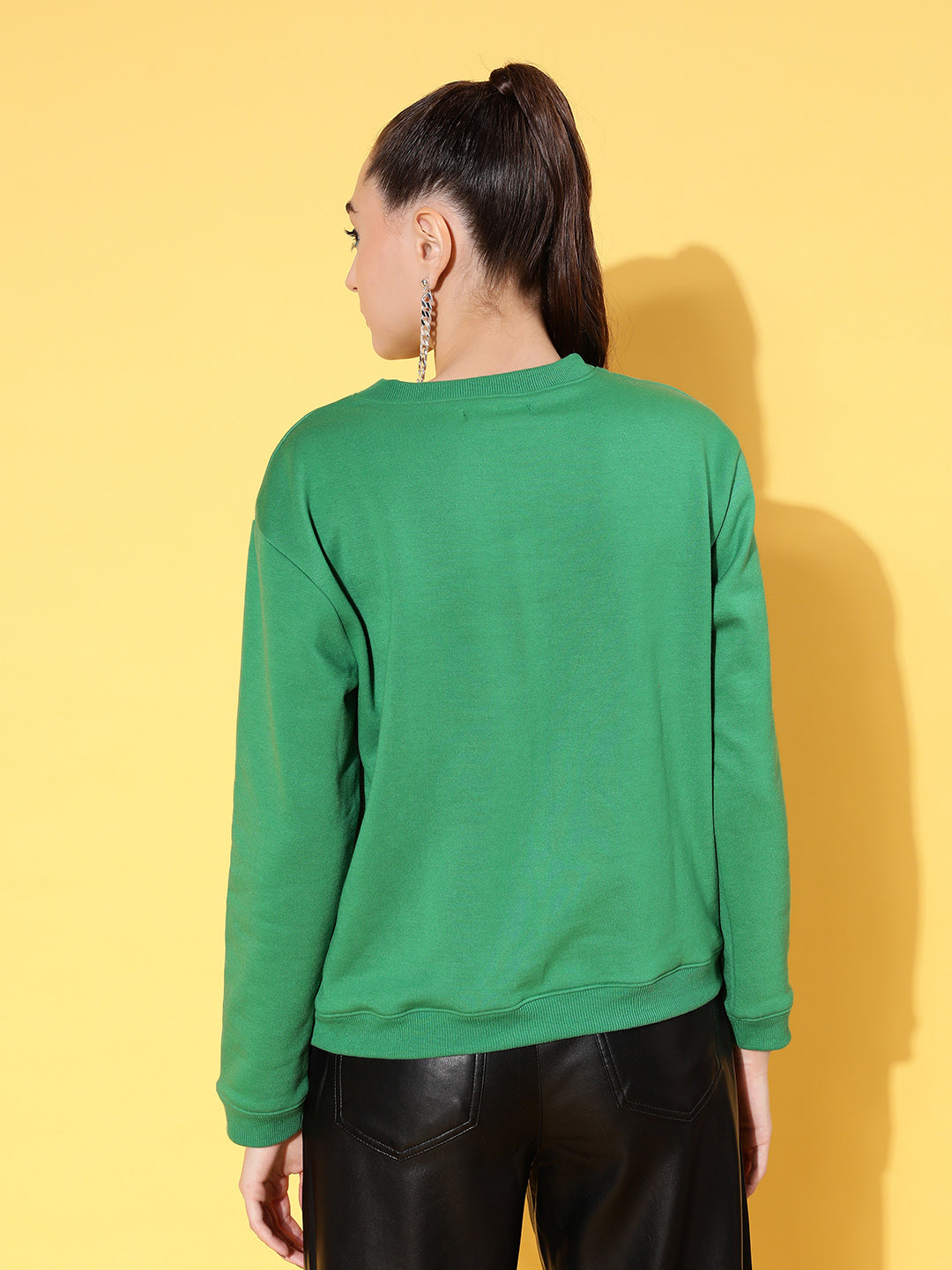 Green Fleece BY FOR NOW Sweatshirt-SASSAFRAS