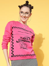 Pink Fleece TAKE ORIGINAL Sweatshirt-SASSAFRAS