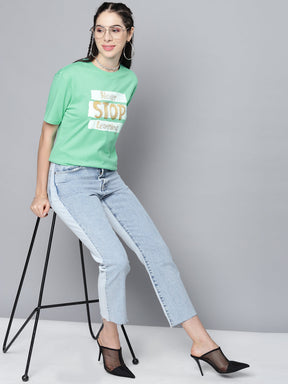 Green Never-Stop-Learning T-Shirt
