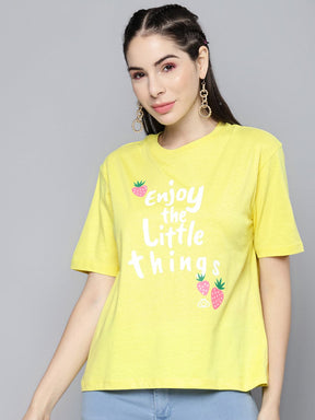 Yellow Enjoy-The-Little-Things T-Shirt-T-Shirts-SASSAFRAS