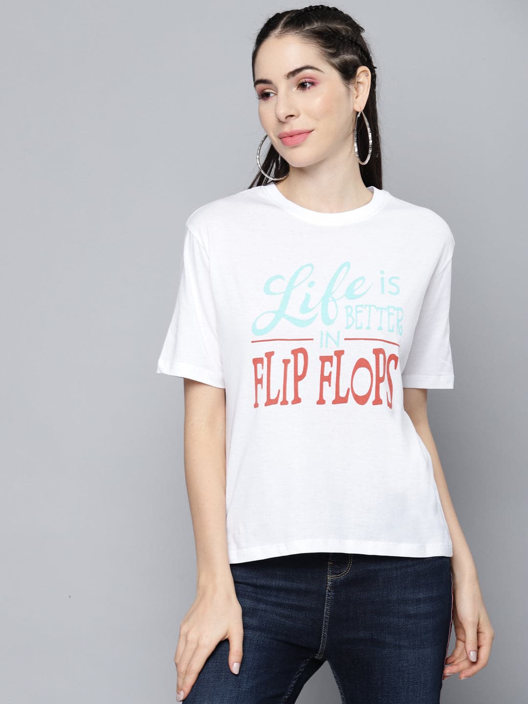 White Life-is-Better-In-Flip-Flops T-Shirt-T-Shirts-SASSAFRAS