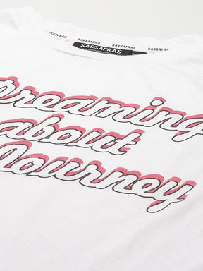 White DREAMING ABOUT THE JOURNEY T-Shirt