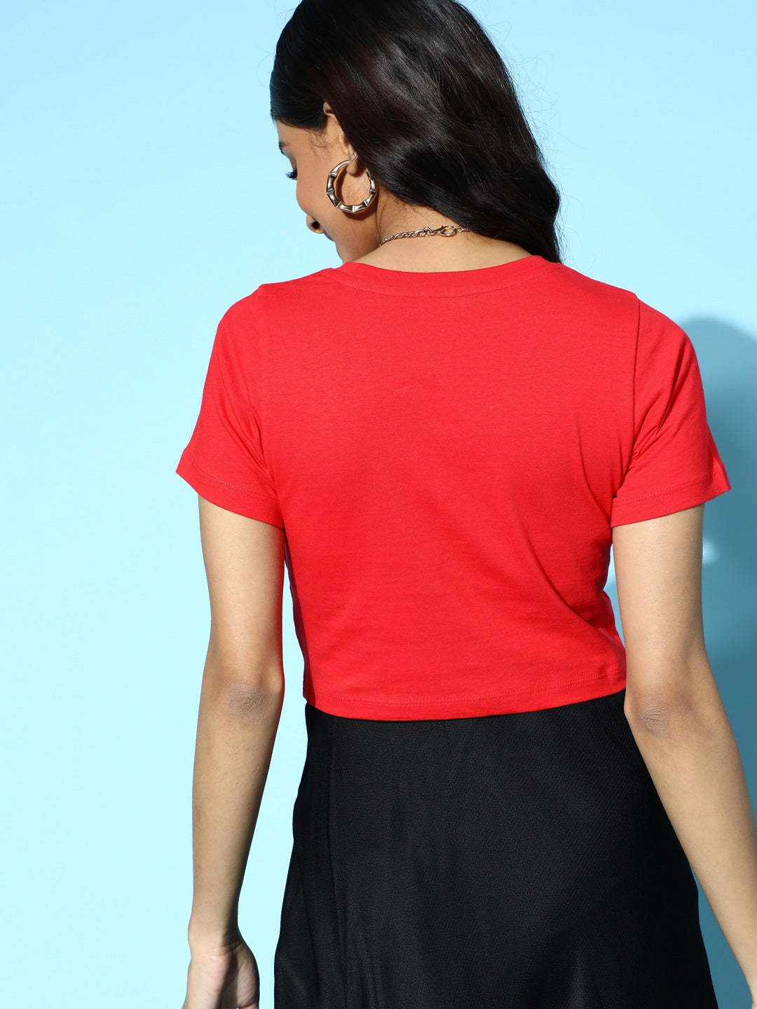 Red Printed Slim Fit T-Shirt