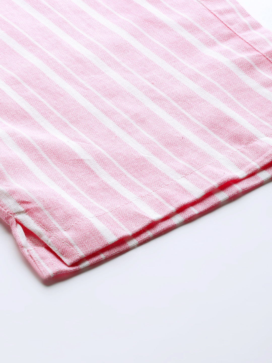 Pink Stripes Paper Bag Pants