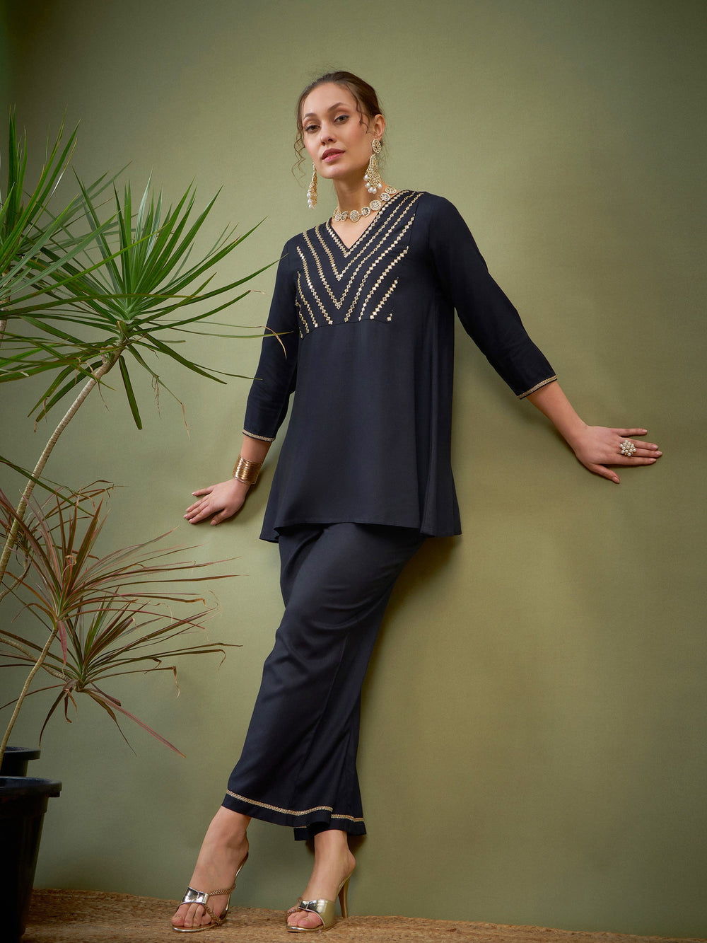 CLEARANCE - Hosanna 5560 Modest 3-Piece Outfit Set Ankle Length (Size XL) main image 1